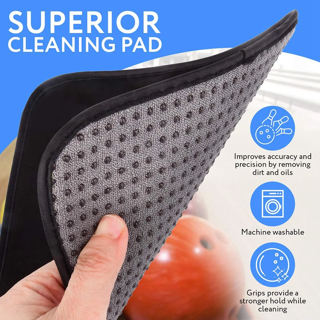 

Bowling Ball Towel 2 Pack 8 X 8 Inch - Bowling Towel That Wipes Dirt & Oil Clean Off - Bowling Ball Accessories-[AA85 Bfdd]