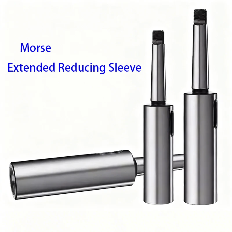 Morse Taper Shank Extended Reducing Sleeve & Twist Drill Extended Extension Rod (No.1-No.6) - Machine Tool Spindle Taper Sleeve