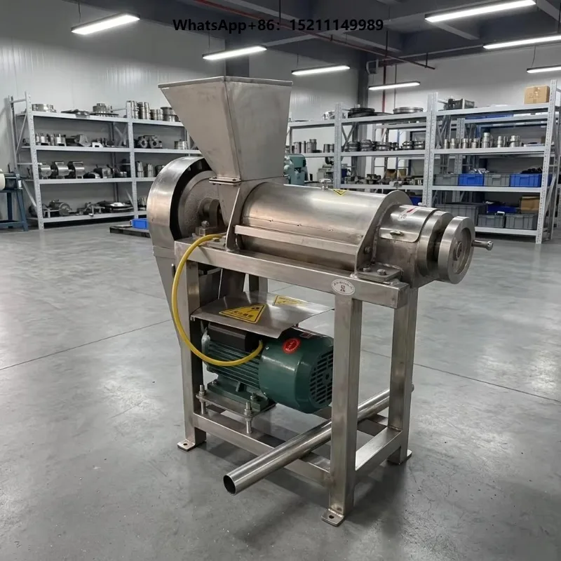MA Commercial High Rigidity Stainless Steel Screw Press Juice Extractor 1500W 380V Motor Crushing Juicing