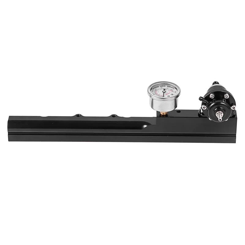 

High Flow Fuel Rail W/ Regulator Gauge & AN6 Hose B16 B18 B20 Si B-Series