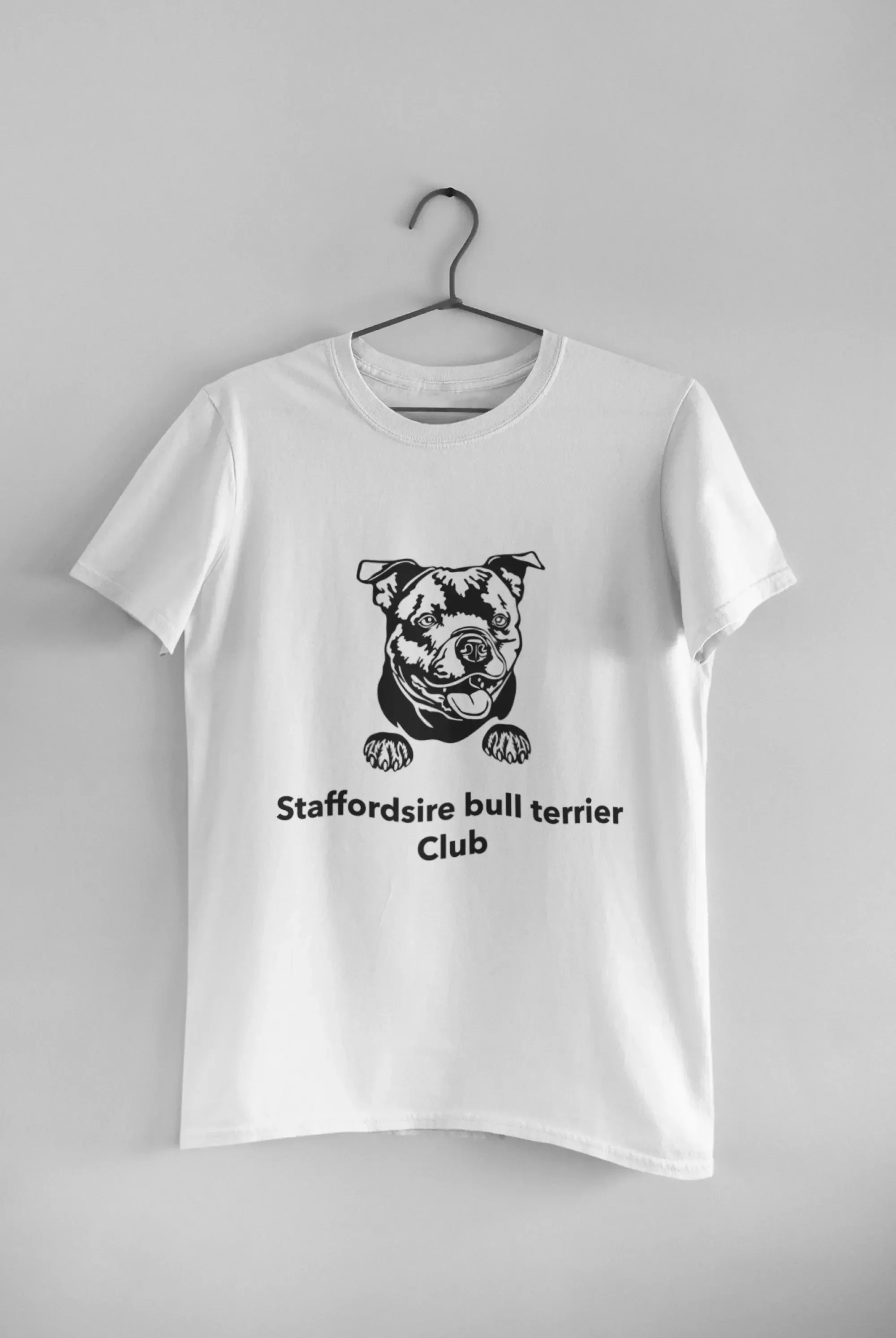 Camiseta del Club de Bull Terriers de Staffordshire, para amantes de los perros Staffy, camiseta con motivos de perros Staffy, un regalo para los dueños de esta raza.