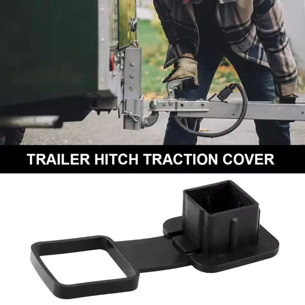 2-Inch Trailer Hitch Cover Waterproof Towing Hitch Covers Uni-versal Plug Tube Cap Protector Automobile Exterior Accessories