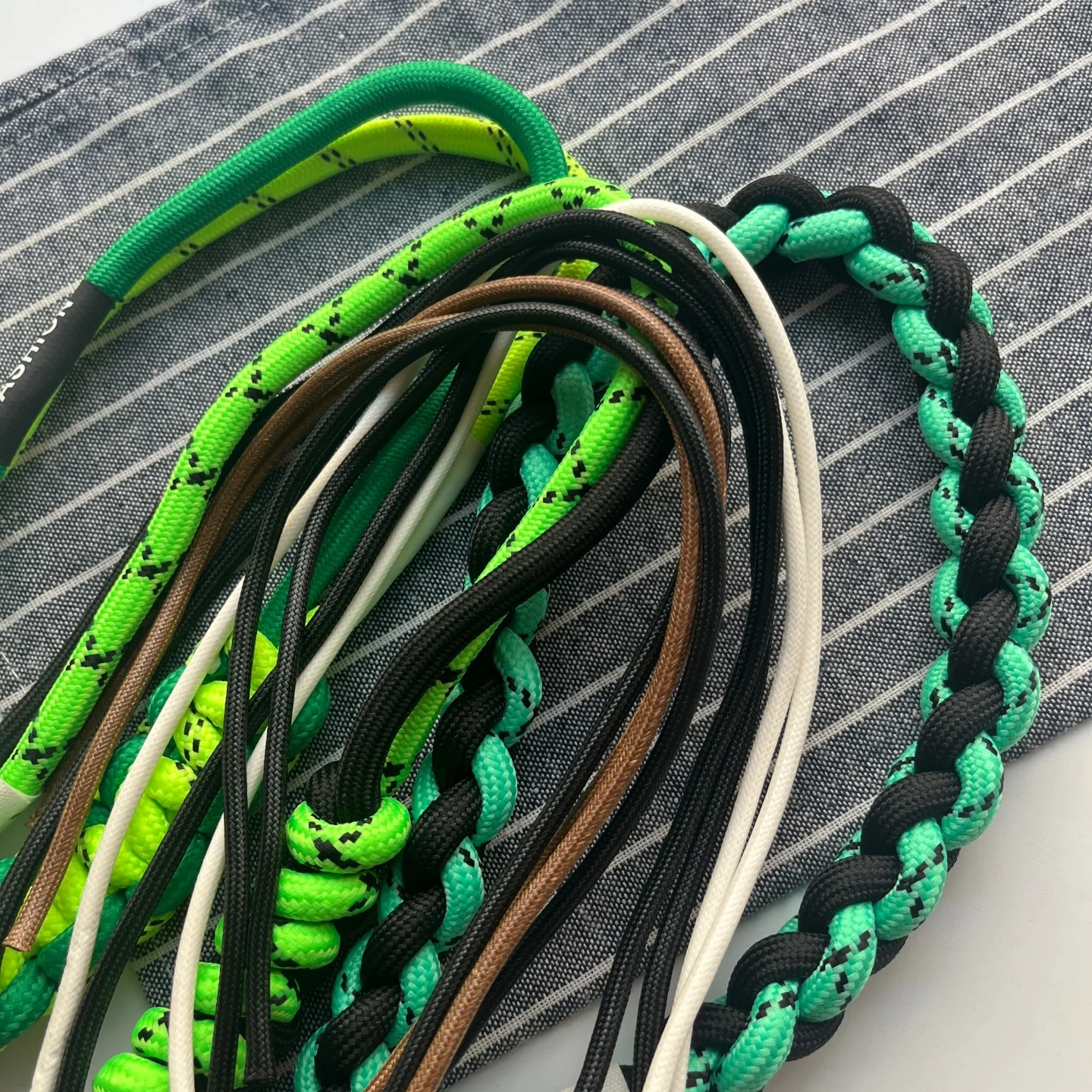 Fluorescent Color Mobile Phone Straps Keychain Key Ring Braided Rope Gifts For Women Men Bag Accessorie DIY Handmade Hand Rope