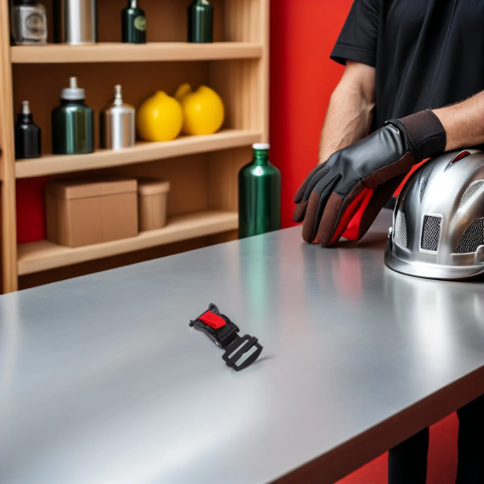 1세트 오토바이 퀵 릴리스 버클 조절 가능한 클립 턱끈 교체용 헤비 듀티 스냅 버클 키트 안전한 고정