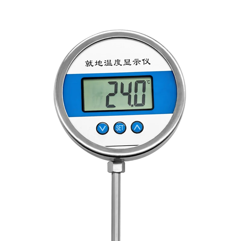 

High Precision PT100 RTD Industrial Temperature Sensor Display Battery Powered