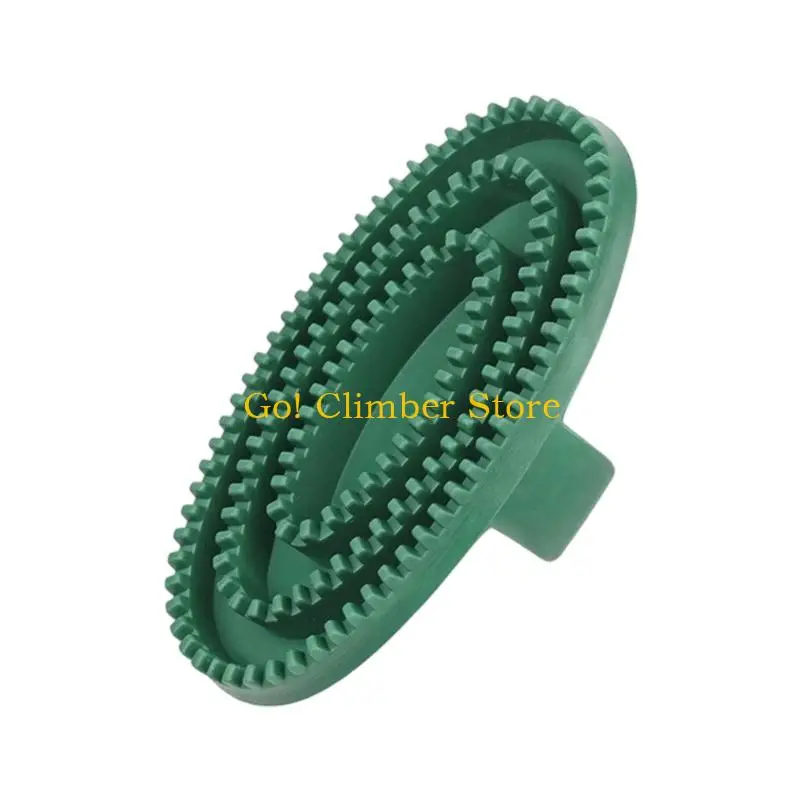 Q84C Horse Cleaning Brush with Center Grip for Gentle Massage, Flexible Grooming Tool for Bath Time Routine Care Use
