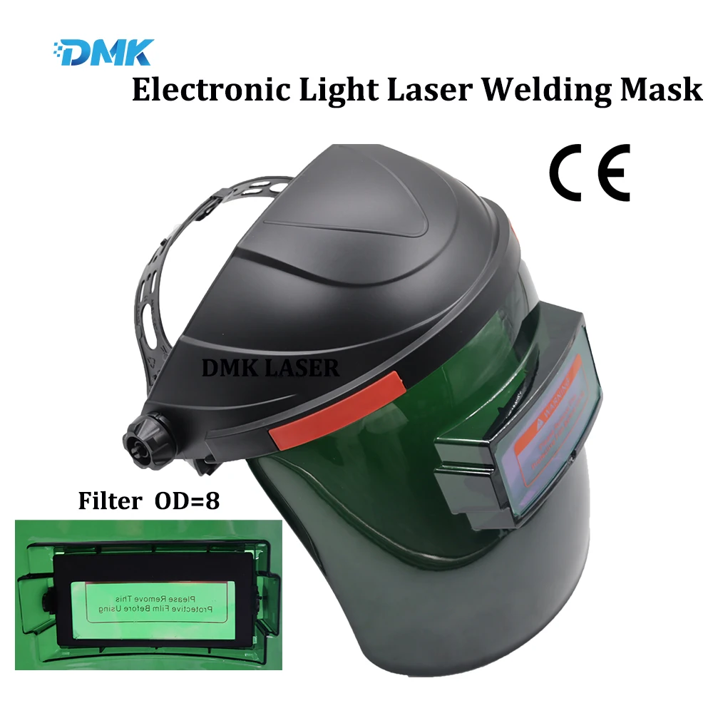 DMK Auto Darkening Laser Welding Mask Chameleon Large View Solar Power Welding Helmet For Laser Welding Marking Cutting  Protect