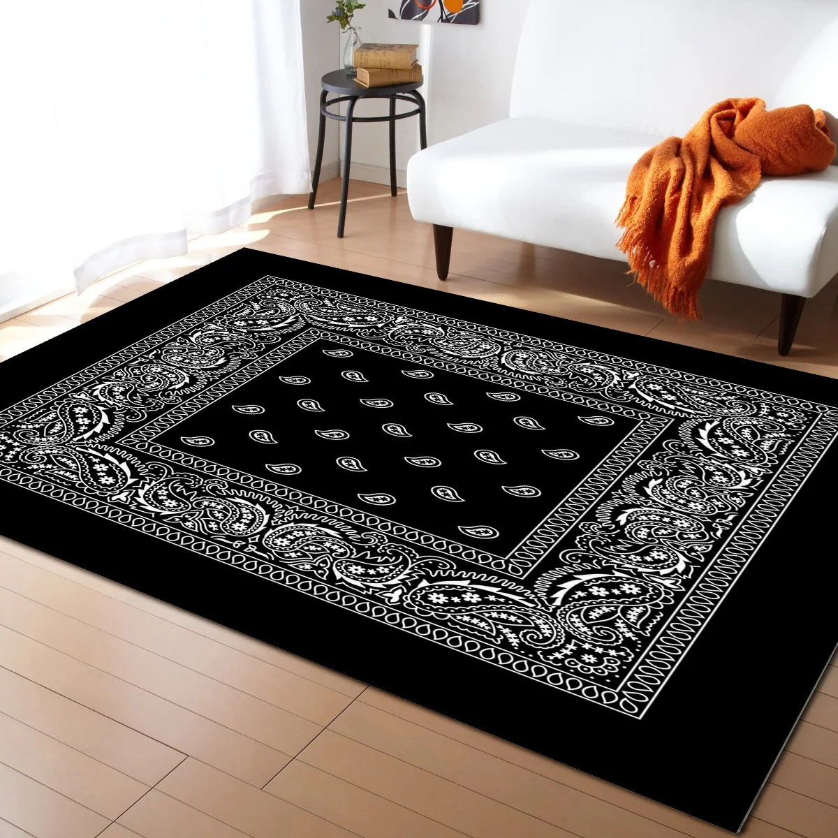 Bandana Pattern Rugs for Bedroom Home Carpet Living Room Sofa Coffee Table Balcony Floor Mat