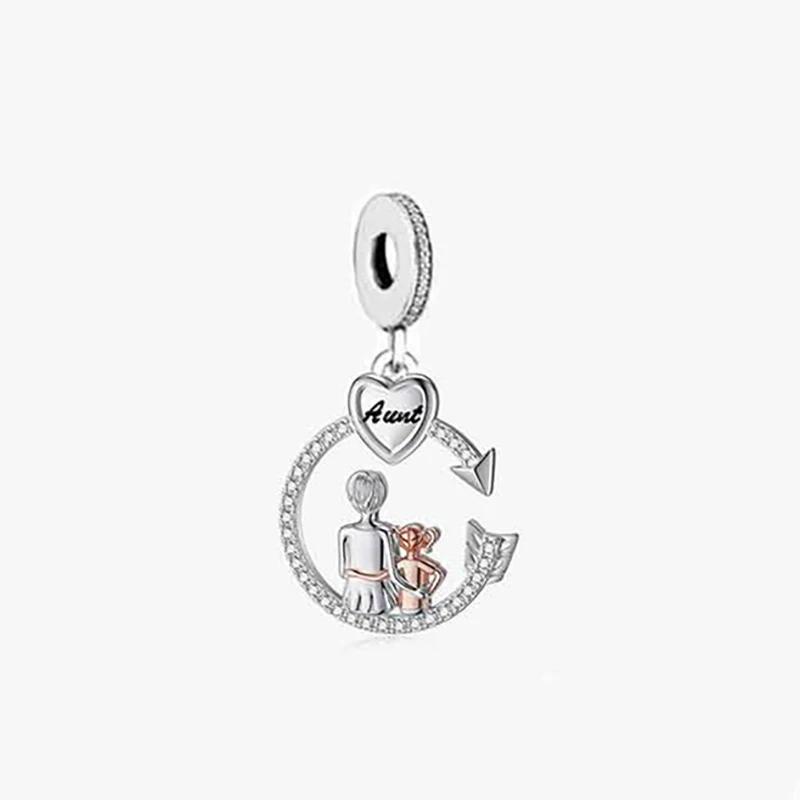 FC Jewelry Fit Original Pan Charms Bracelet 925 Silver Always My Niece Forever My Friend Bead For Making Women Berloque New