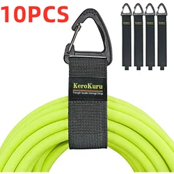 Kerokuru 5/10PCS Triangle Buckle Wire Manager Power Cord Management Nylon Heavy Cord Storage Straps for Cable Hoses