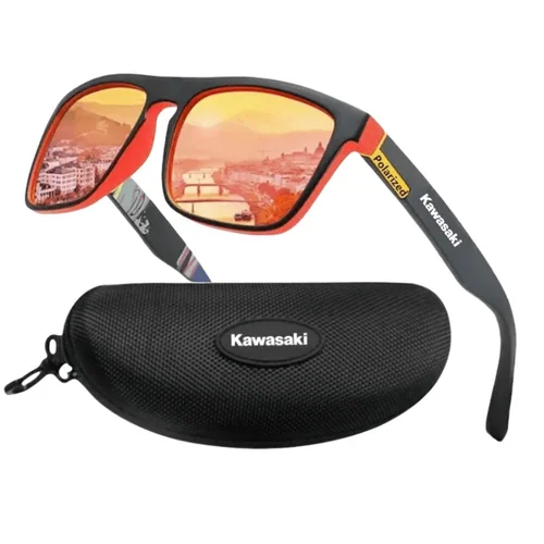 Imagen 2 del producto Kawasaki gafas de sol polarizadas UV400 gafas protectoras para hombres y mujeres al aire libre caza pesca conducción gafas de sol caja opcional