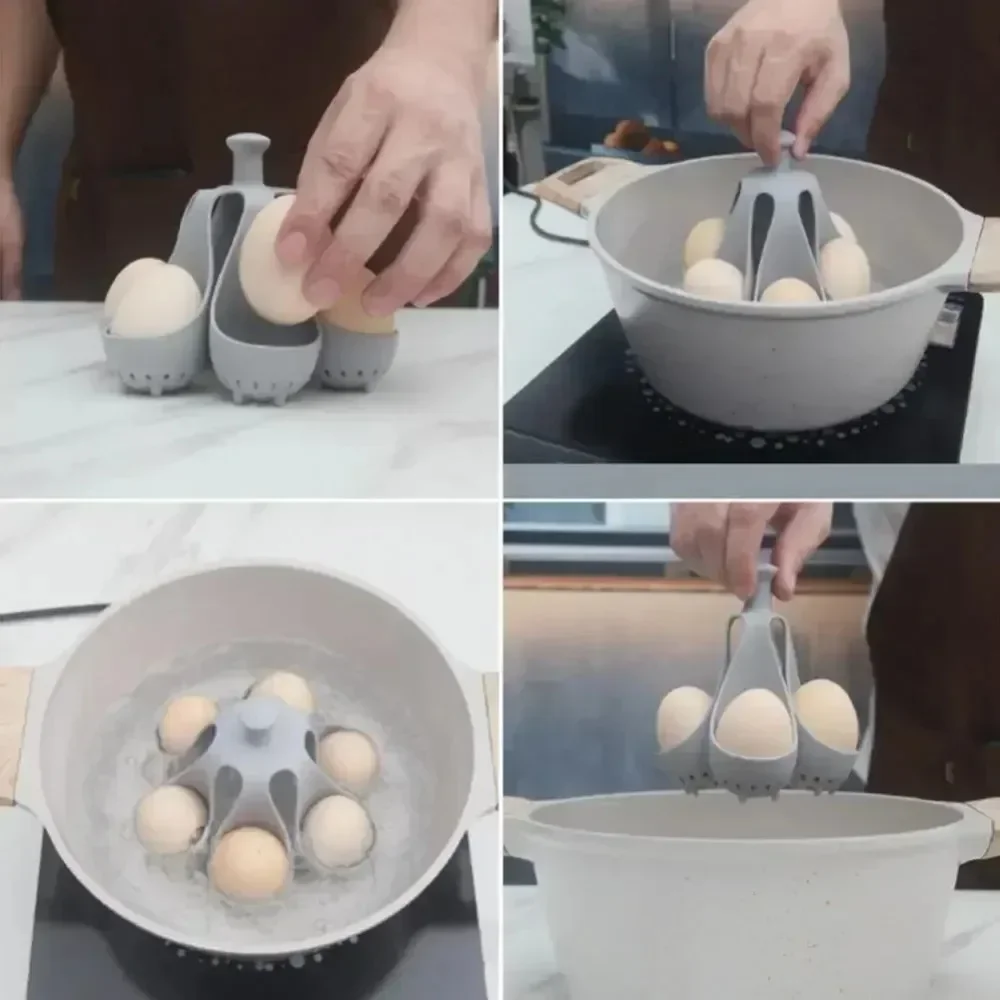 12PD Recyclable Elastomer Poached Oocyte Maker Heat Resistant Up To 430°F Not Toxic Storage Display For Refrigerator