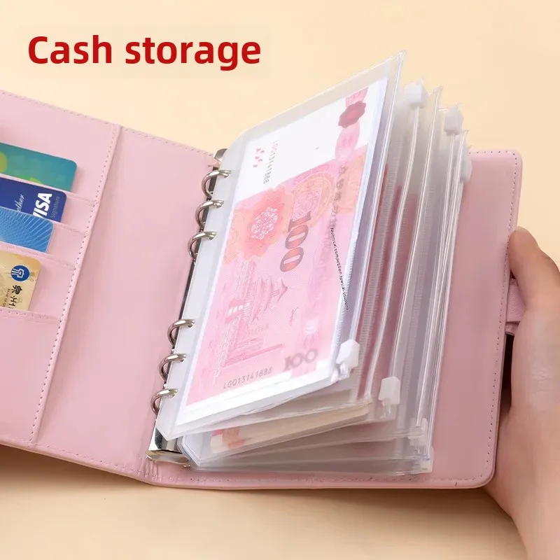 Large Capacity Cash Storage Book Family Finance Ledger Handbook Money Bag For Budgeting Recordkeeping Wholesale Available