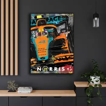 Plakát F1 Formule 1 Grand Prix Závodní plakáty Estetika Monacký okruh Motorsport Plátno Tisk Nástěnné umění Závodní dekorace do pokoje 10 nejlepší prodej okruh v Monaku - №7