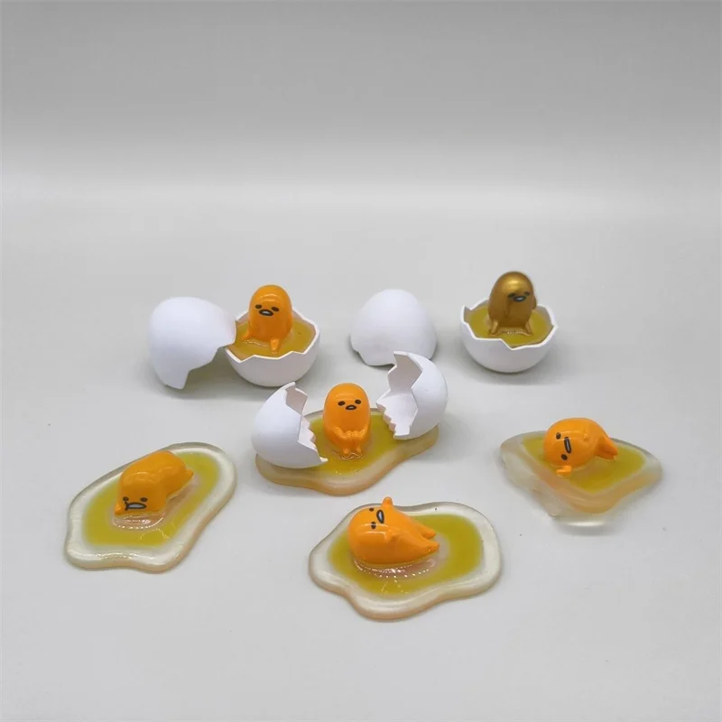 Японское аниме «Ленивые яйца» Gudetama Yolk, экшн-фигурки, игрушки, куклы, милая коллекция, игрушки с яичным желтком, Gudetama, рождественские подарки для детей
