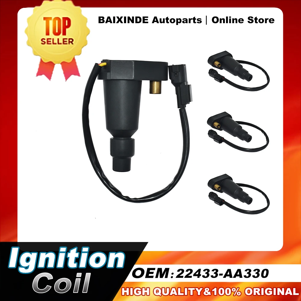 1/4PCS 22433-AA330 22433AA330 Ignition Coil Fits For Subaru Impreza GC8 Legacy WRX 1.8L 2.2L 2.5L 1994-2000