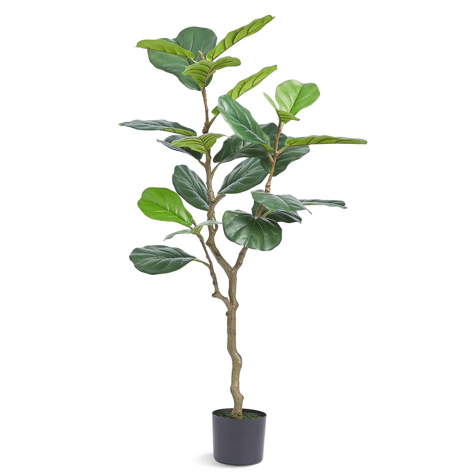 VEVOR Artificial Olive Tree 4/5/6 FT Tall Faux Plant Secure PE Material & Anti-Tip Tilt Protection Low-Maintenance Tree for Home