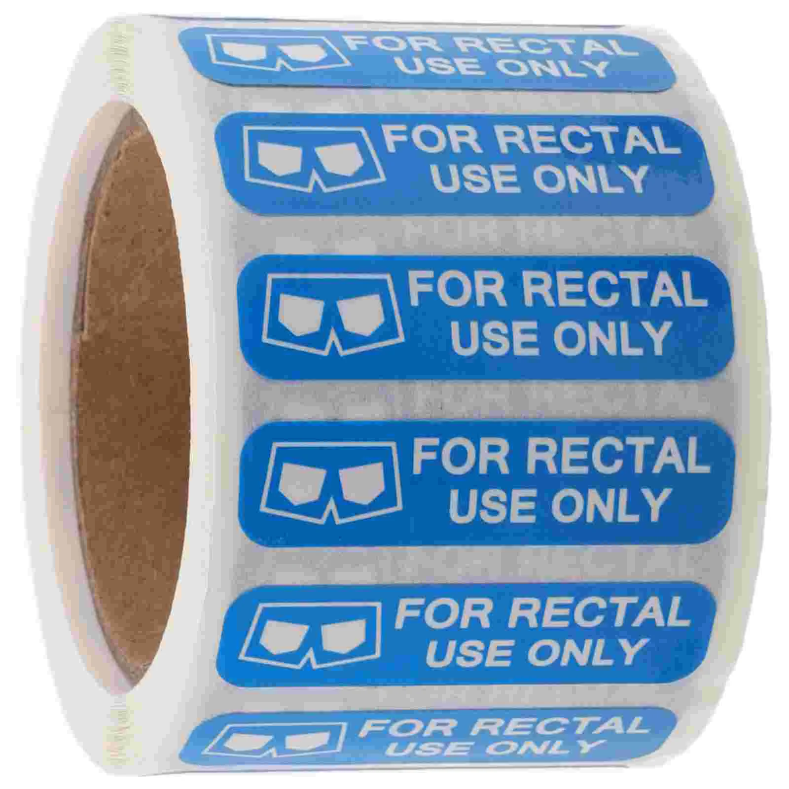 1 Roll Rectal Use Only Sticker Funny Joke Removable Label Novelty Stuffer Decal