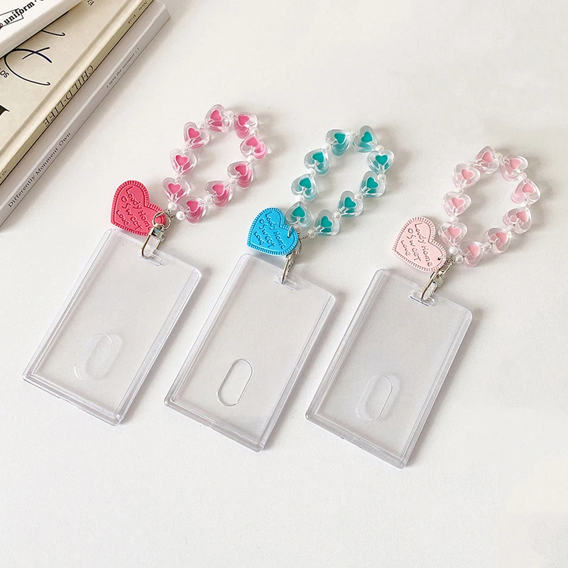 Чехол-держатель для фотокарт с героями мультфильмов, милый прозрачный держатель для студенческих удостоверений личности, идол, открытки для хранения, брелки, рамка для фотокарточек