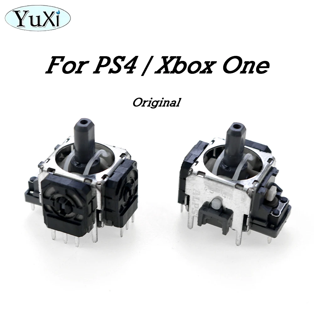 YuXi 2Pcs For XBox One Original Controller 3D Analog Joystick Stick Sensor Module Potentiometers Colorful ThumbSticks Cap Set