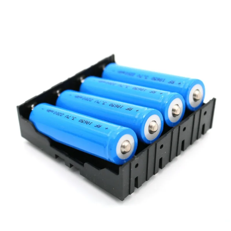 5-1PCS 18650 Battery Case ABS 18650 Power Bank Storage Box Battery Holder Cases Batteries Container Holder with Hard Pins Cover