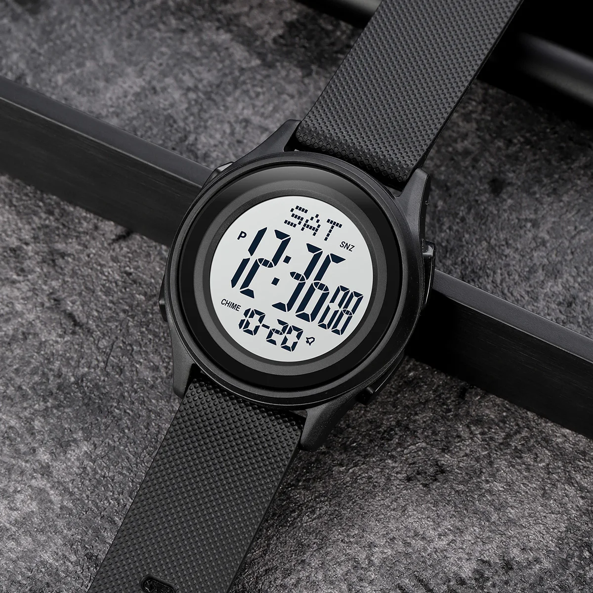 SKMEI 패션 방수 스톱워치 손목시계 청소년용 멋진 디지털 카운트다운 스포츠 시계 남녀 학생용 알람 시계