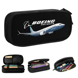 Boeing 737 Airplane Pencil Cases Pencil Box Pen Kids Big Capacity Bags Students School Zipper Stationery