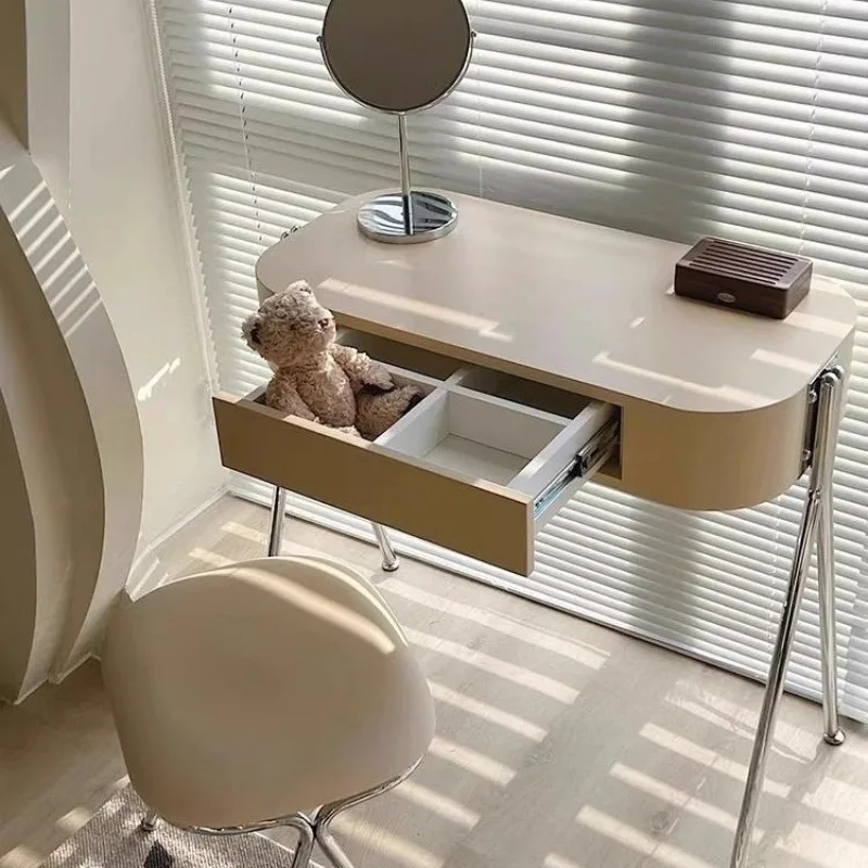 Dresser Nordic light luxury girl bedroom small Internet celebrity makeup table bedside drawer storage desk view 2