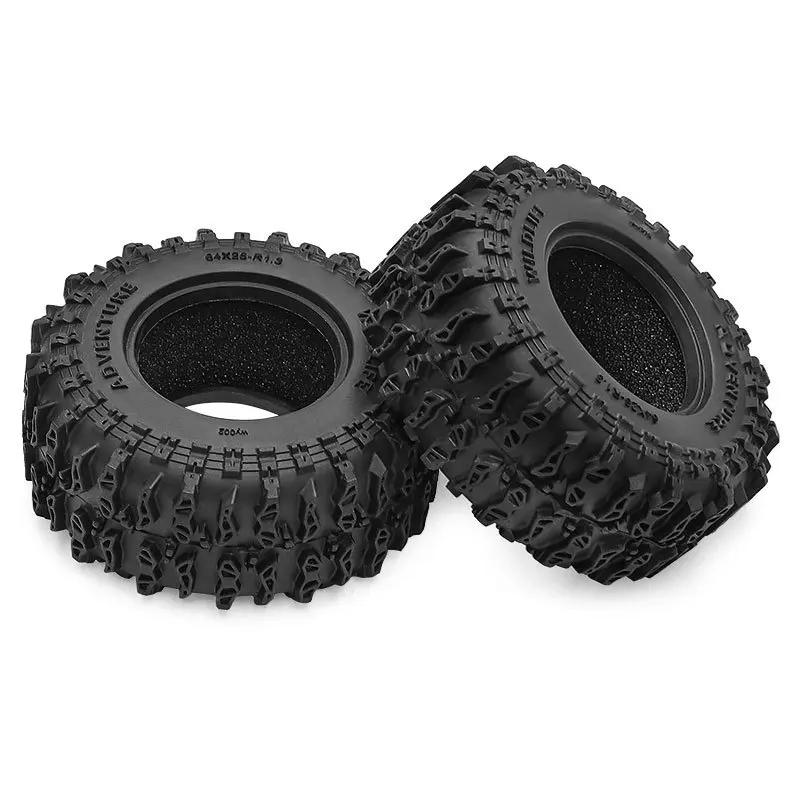 إطارات التضاريس الطينية الناعمة مقاس 1.3 بوصة لـ TRX4M SCX24 AX24 FCX24، أجزاء ترقية الزاحف RC عالية الجر، إطار مستنقع 64 × 26 مم #6