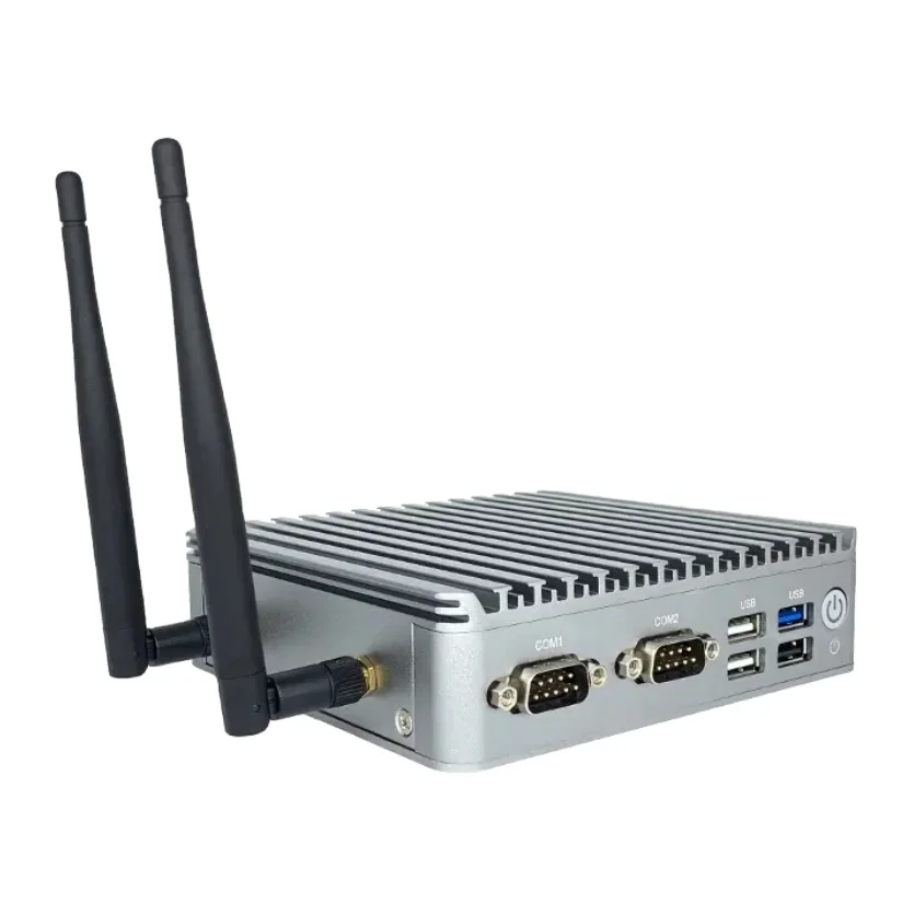 Fanless X86 AMD Core i3 i5 Dual J1900 N2930 Industrial Computer 8G RAM LAN 4 RS232 embedded computer hardware industrial mini pc