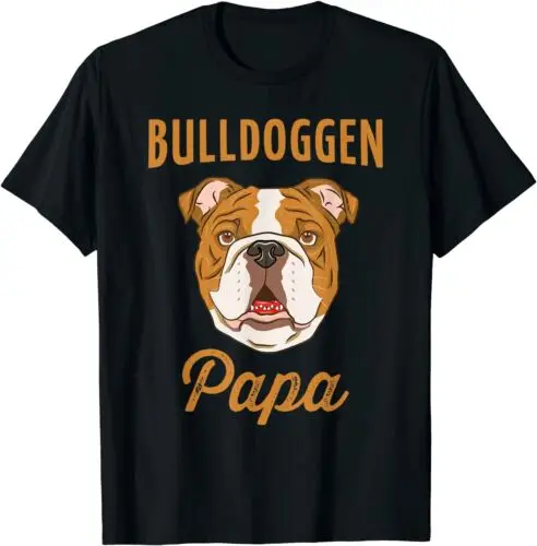 

Neu Herren Bulldoggen Papa Geschenk Englische Bulldogge Premium T-shirt