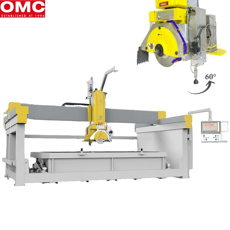 OMC 5軸CNCおよびウォータージェットブリッジソー石材切断機