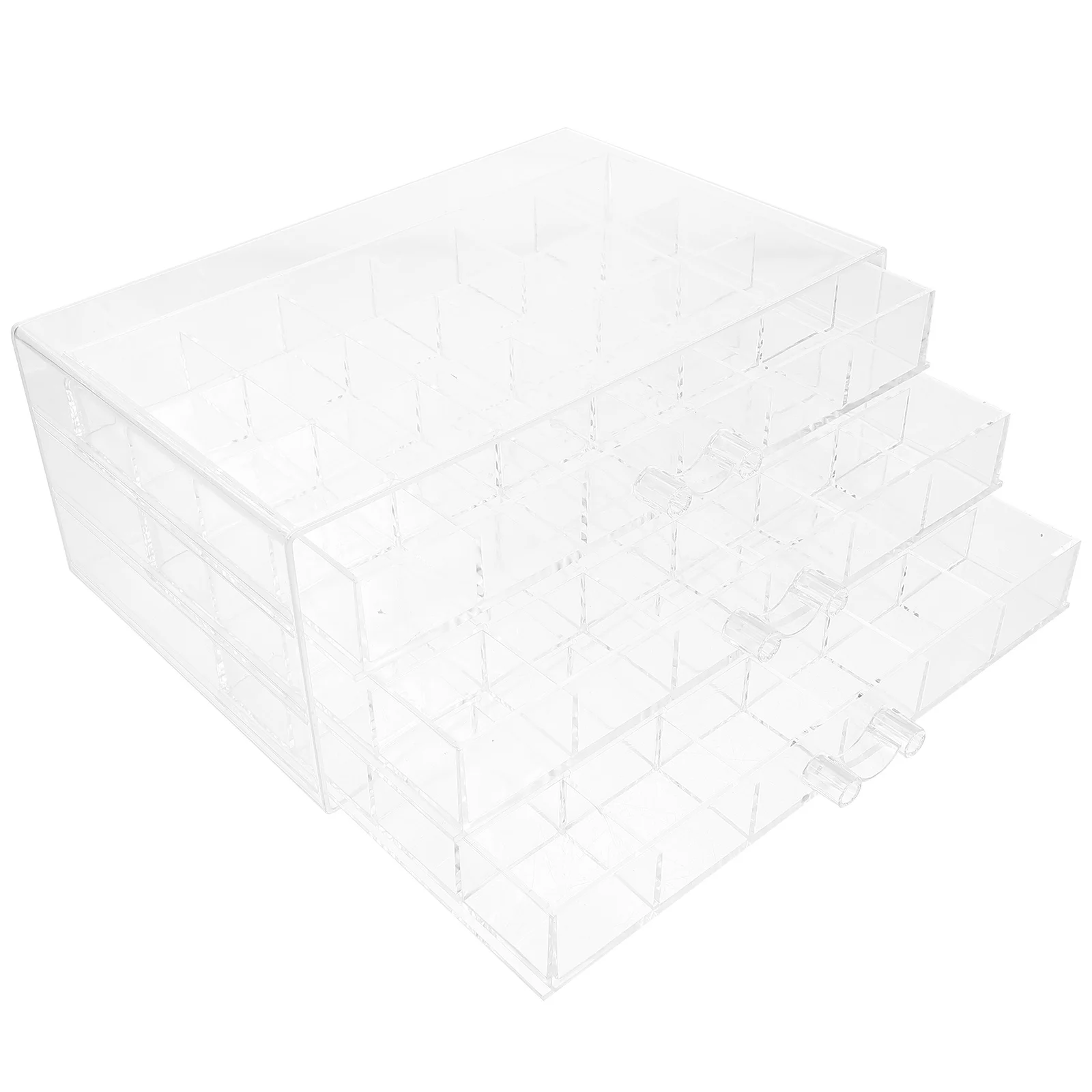 

Jewelry Storage Box Multi-Grid Organizer Compact Durable Transparent Bead Ring Earring Necklace Case Compartment Organizer