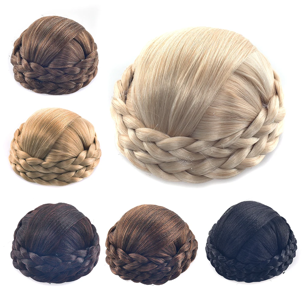 

Soowee Synthetic Hair Chignon Fake Hair Bun Cover Donut Bsh Hair Pieces Scrunchie Blonde Messy Afro Bun Wig Updo Benehair