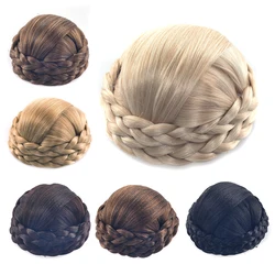 Soowee włosy syntetyczne Chignon sztuczny kok z włosów osłona pączek Bsh kawałki włosów Scrunchie blond roztrzepany Afro kok peruka Updo Benehair