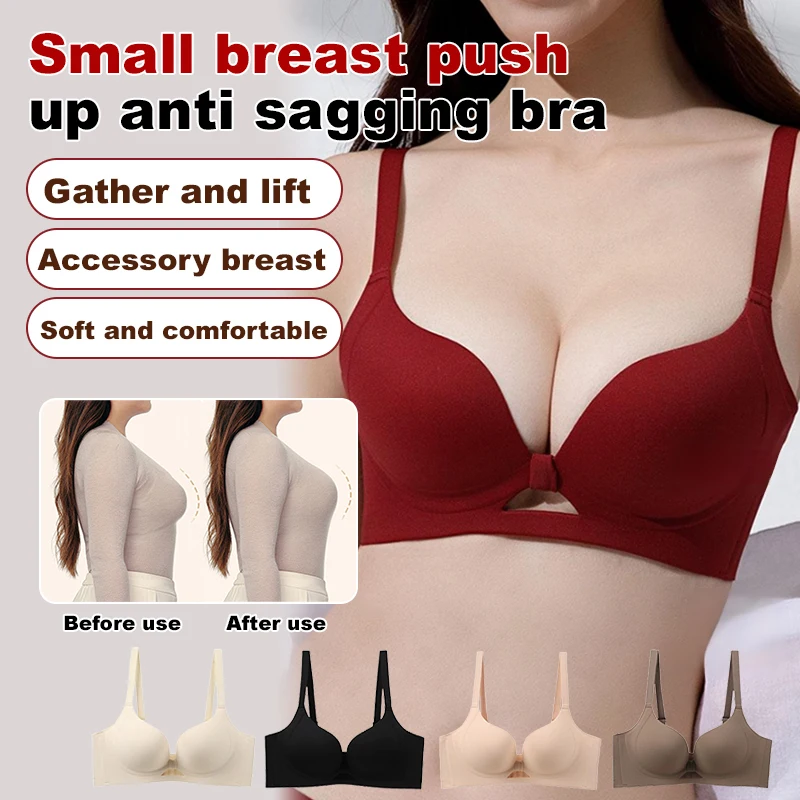 Brelira Lifting Small Breasts To Show Large Underwear For Women's Upper Support To Prevent Sagging No Steel Rings No Traces Bra
