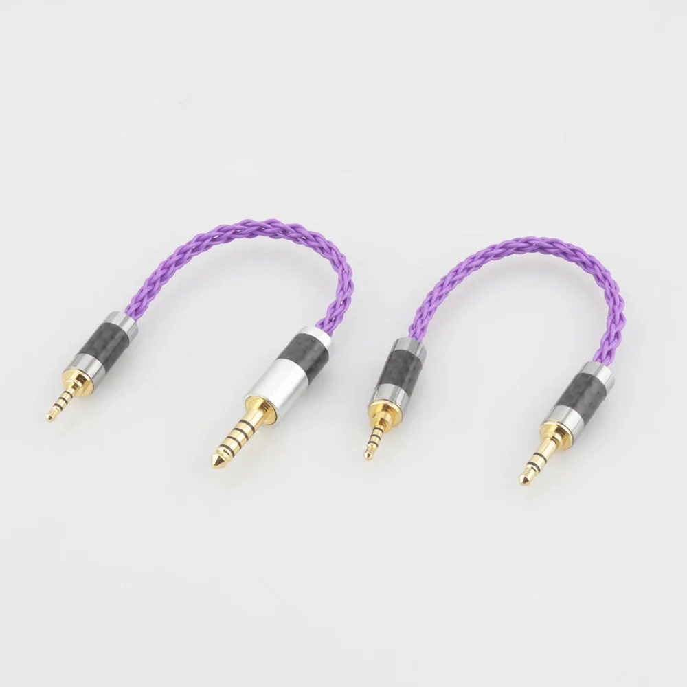 HIFI Carbon Fiber 2.5mm TRRS Balanced Male to 3.5mm Stereo Male Audio Adapter Cable 3.5mm to 2.5mm TRRS Balance Cable image 3