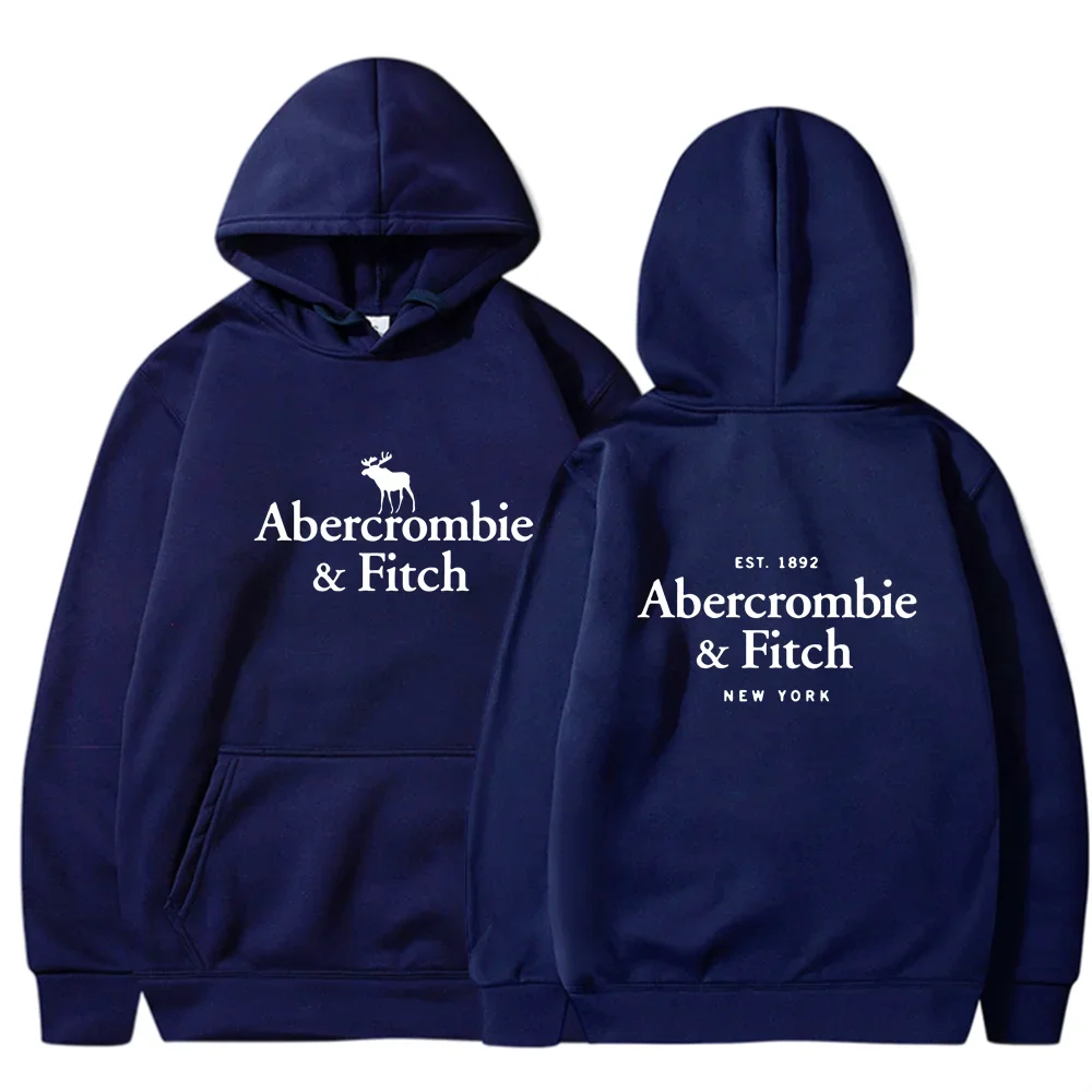 Abercrombie Velvet Hoodie Hoodie Men's and Women's Wear Autumn/Winter Couple's Top Loose