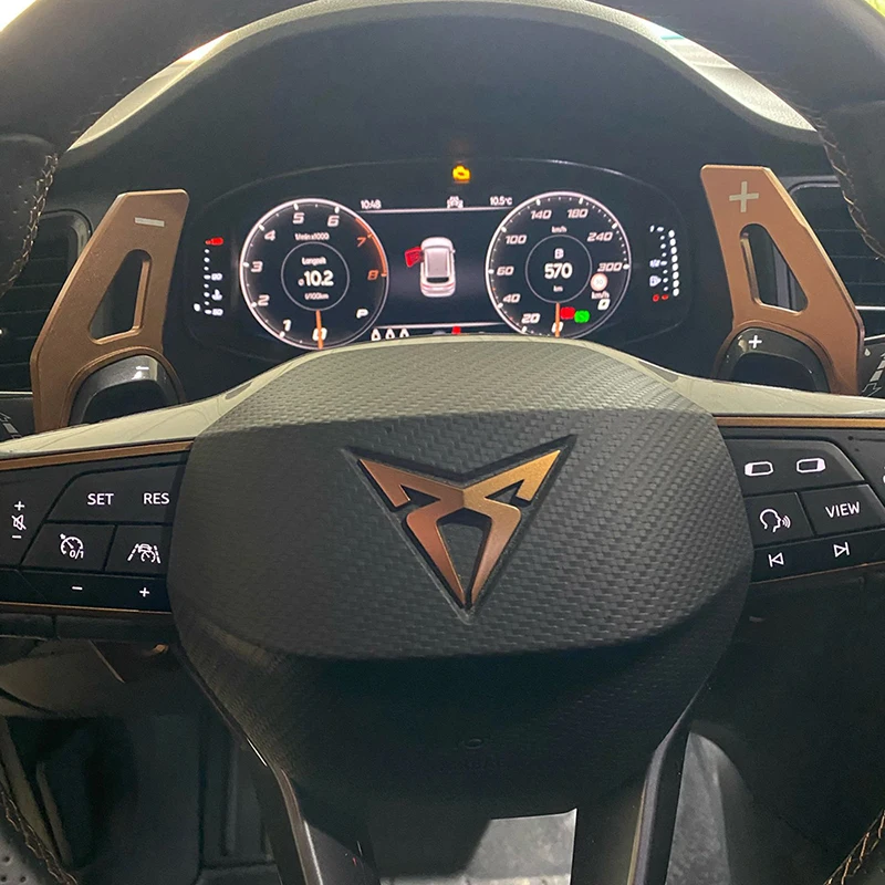 Volante do carro paddle shifter extensão mudança para cupra assento formentor cupra ateca leon sportstoure roda shifter paddle