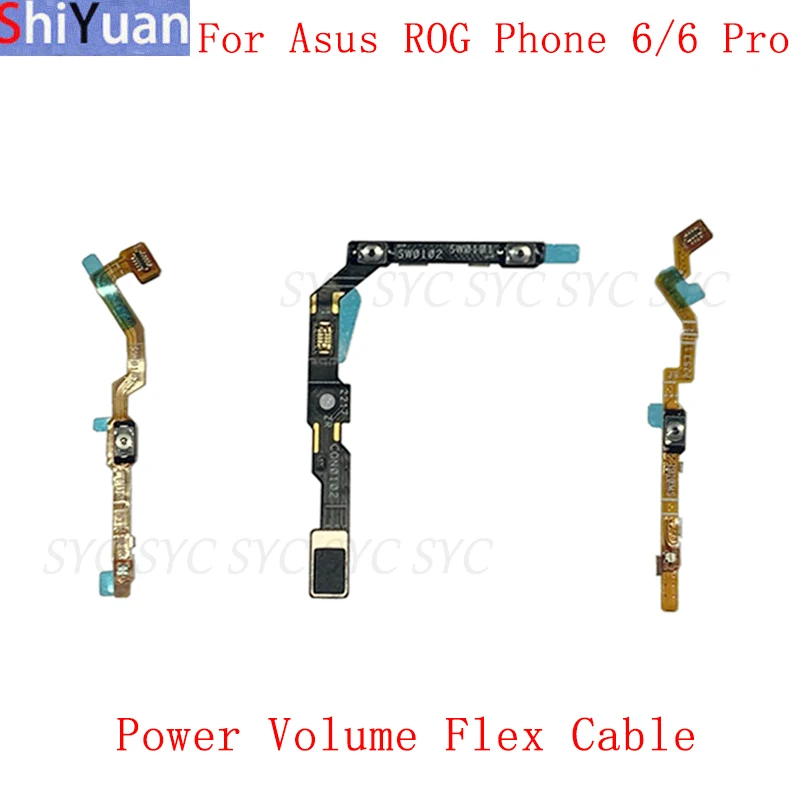 Power Volume Button Flex Cable For Asus ROG Phone 6 Pro Side Button Flex Cable Replacement Parts