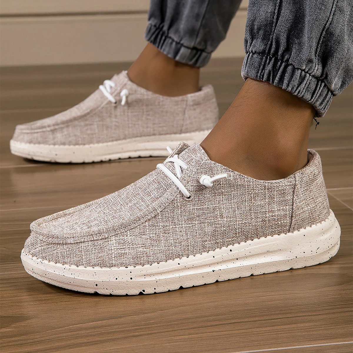 المتأنق أحذية الرجال حذاء قماش الصيف حذاء بدون كعب الرجال الأخفاف تنفس مريحة زائد حجم كبير 48 49 50