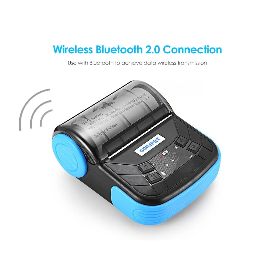 طابعة حرارية Goojprt 80 مم بلوتوث 2.0 مشهورة لنظام Android Ios Windows