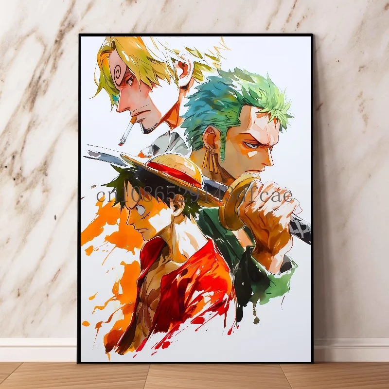 One Piece Classic Anime Character Luffy Poster Living Room Decoration Colorful Printing HD Canvas Painting Art Painting Gifts