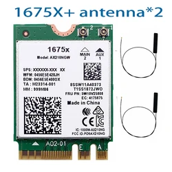 Killer 1675x AC Dual Band 2.4Gbps WI-FI 6E  Wireless AX210 Wifi Card AX210NGW 802.11AX Bluetooth 5.2 Laptop for Windows 10