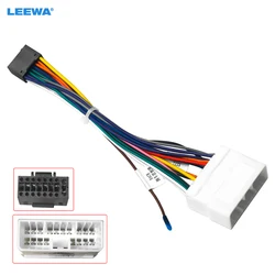 LEEWA-Car Audio Radio com cablagem, adaptador para Ssangyong, Chevrolet, faísca, Power Calbe Plug, unidade de cabeça, # CA6386, 16Pin