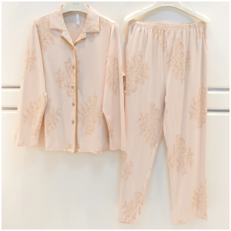conjunto-de-ropa-de-casa-para-mujer-nicola-tejido-en-punto-100-algodon-manga-larga-primavera-2025-estampado-elastico-comodo-y-transpirable