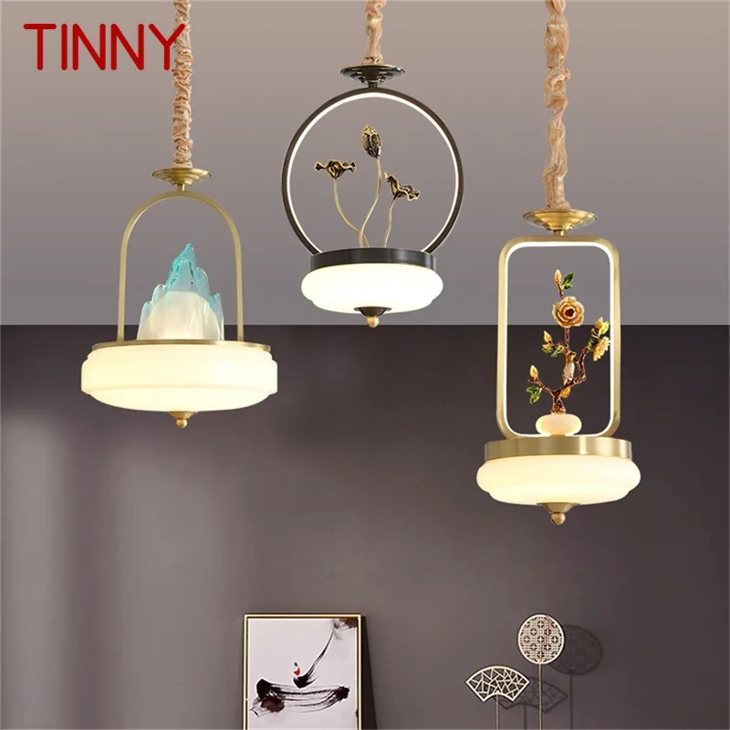 

·TINNY новый подвесной светильник, современные креативные латунные светильники, светодиодные декоративные светильники для домашней лестницы, столовой