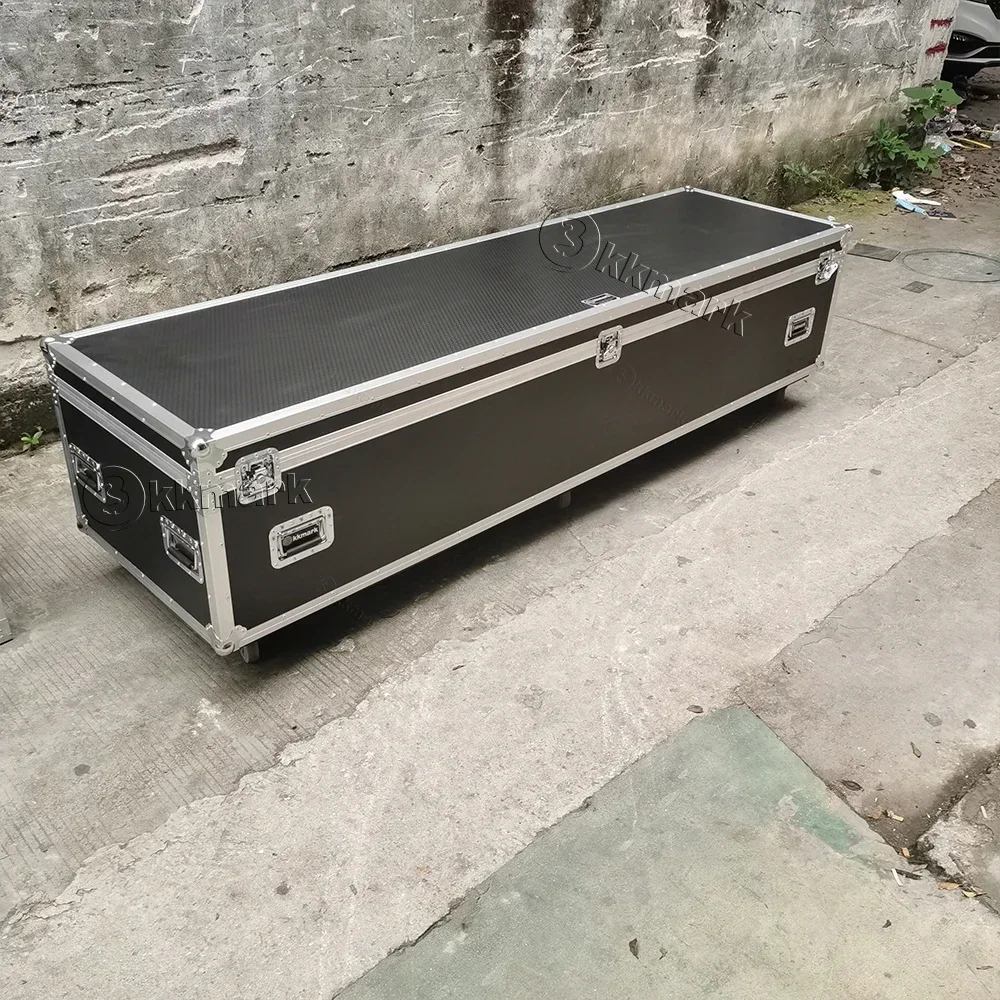 Custom KKM-CART-4LTT Stackable 1in4 Large Lamp Tree Trunks Utility Road Flight Cases