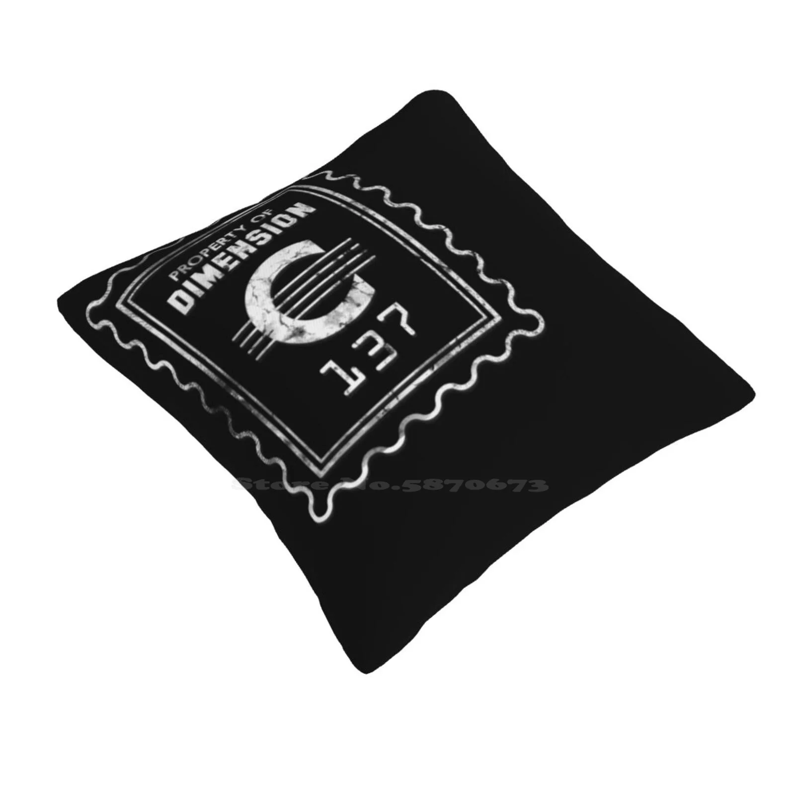 Property Of Dimension C-137 Home Sofa Car Waist Throw Pillowcase C137 C 137 Dimension Property Stamp