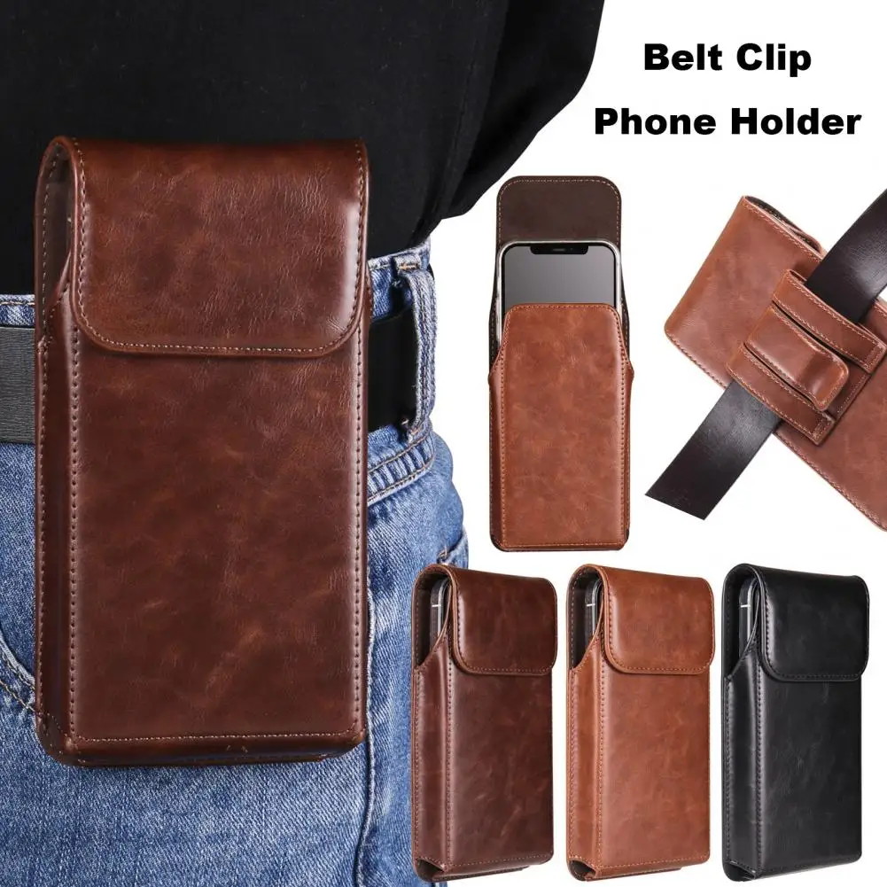 Universal Phone Belt Holster Case, Bolsa de cintura para celular, Clip e Loop fecho magnético, Acampamento ao ar livre e caminhadas Anexar